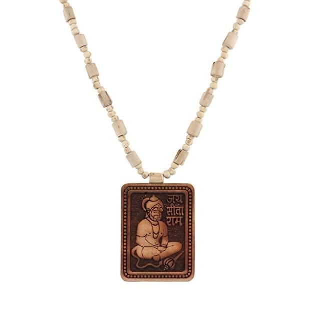 Tulsi Kanthi Mala With Hanuman ji Locket Pendant ( Pack Of 2)