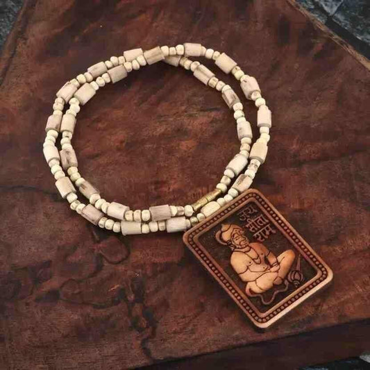 Tulsi Kanthi Mala With Hanuman ji Locket Pendant ( Pack Of 2)